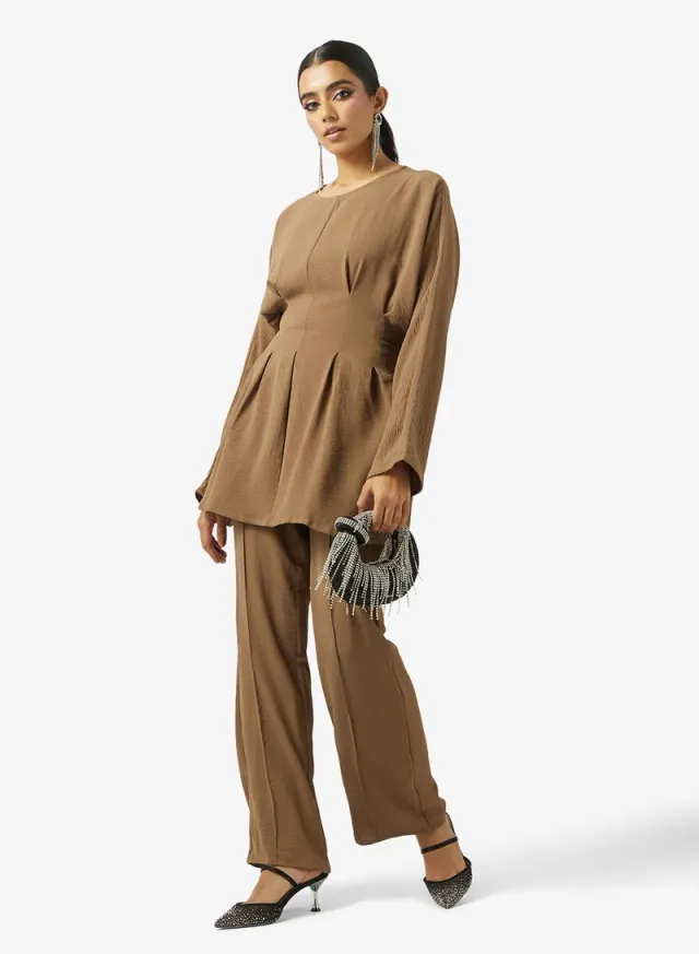 Peplum Top and Pants Set – image 5