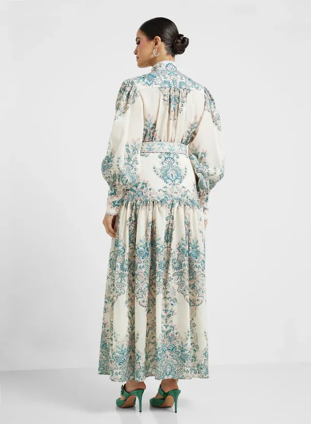 Floral Print Maxi Dress – image 2
