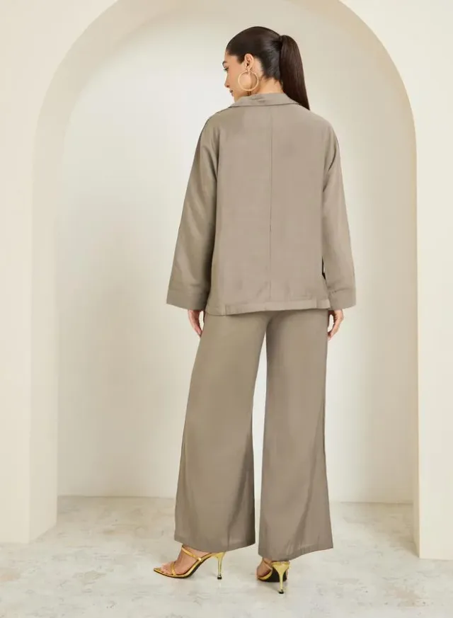 Sequin Top and Pants Set Brown – image 5
