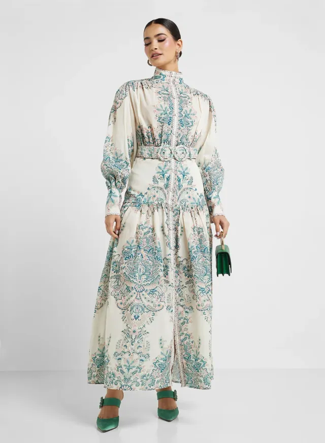 Floral Print Maxi Dress