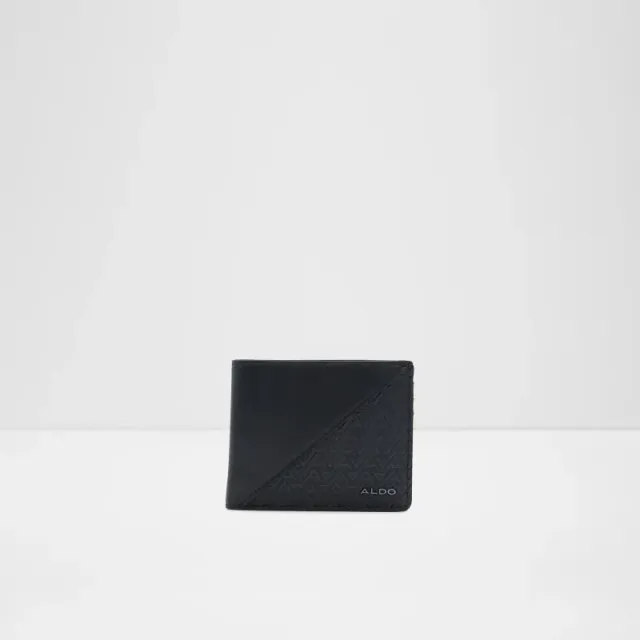 Glerrade Geometric Textured Bifold Wallet Black