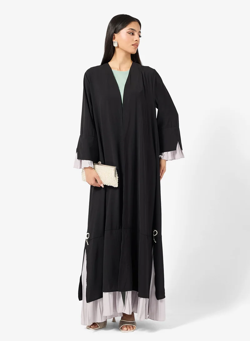Pleated Hem Abaya