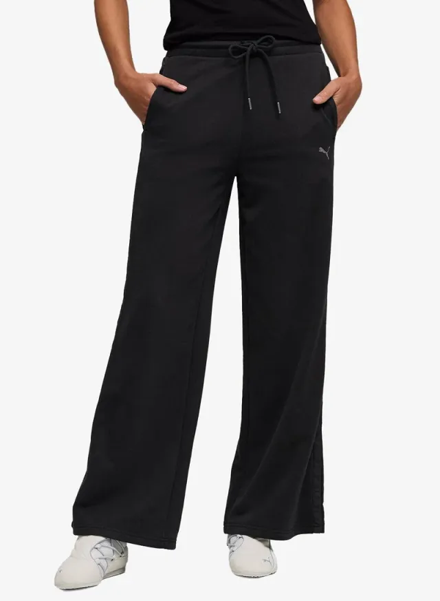 Her Comfort High-Waist Wide Leg Pants Black