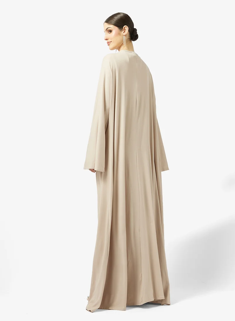Basic Abaya Set Beige
