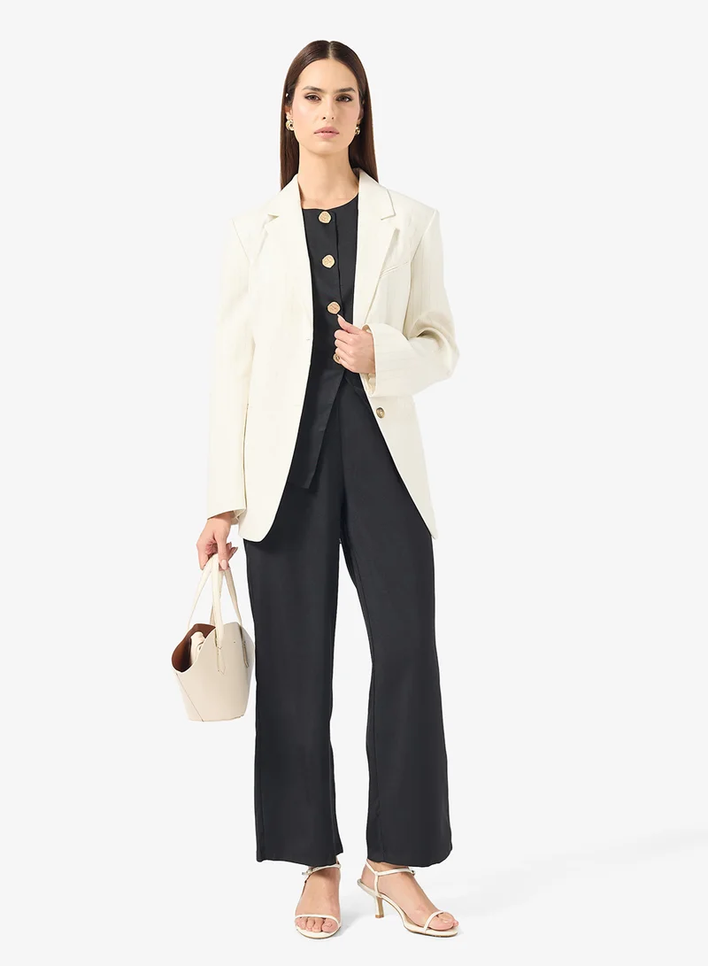 Tailored Vest & Pant Set Black