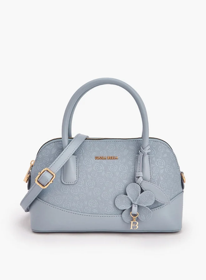 Flora Bella Floral Textured Crossbody Bag Blue