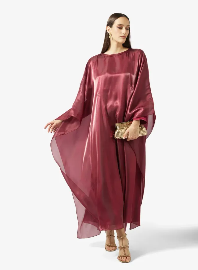 Pink Asymmetric Kaftan for Women - Khizana – image 4
