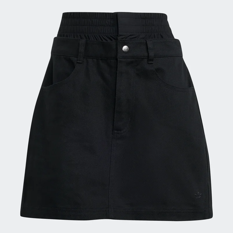 Firebird Utility Mini Skirt Black