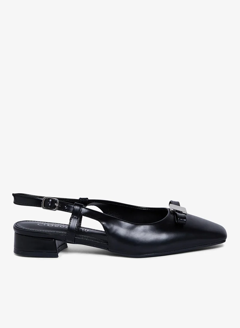 Geoomnii Women's Slip-On Ballet Flats Black