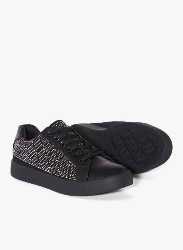 Diamante Embellished Sneakers – image 3