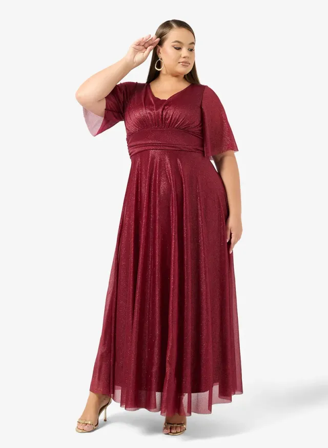 Plus Size Shimmer A-Line Dress – image 4