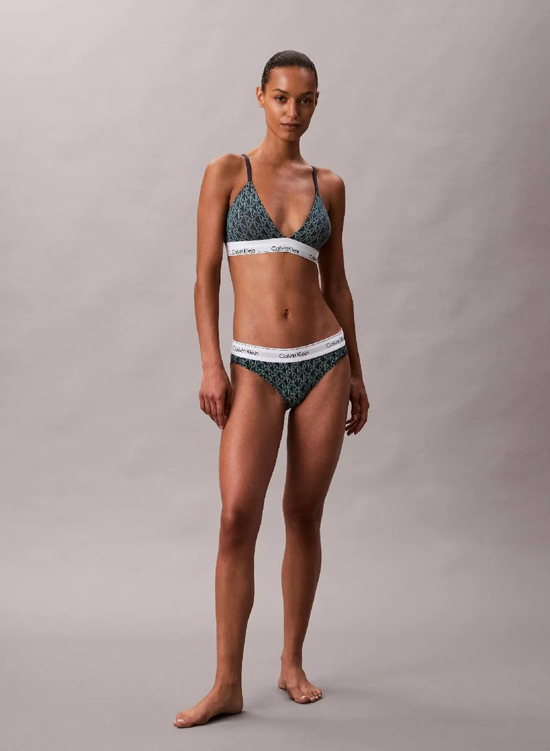 Icon Lightly Lined Triangle Bralette Dark Slate Gray
