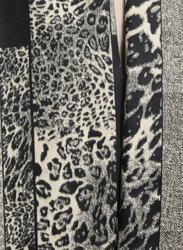 Light Weight Long Mix  Leopard Print Winter Scarf – image 4