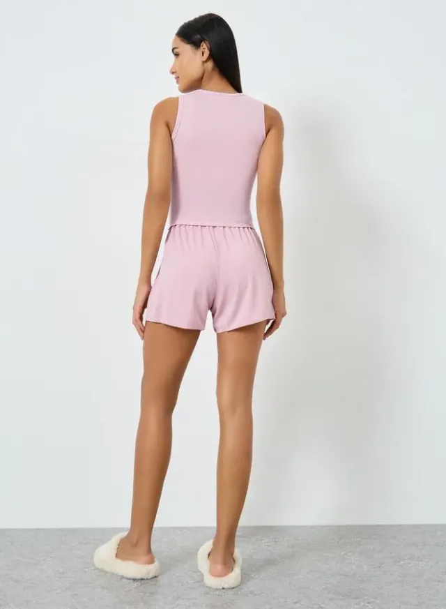Lettuce Hem Tank & Shorts Set – image 5