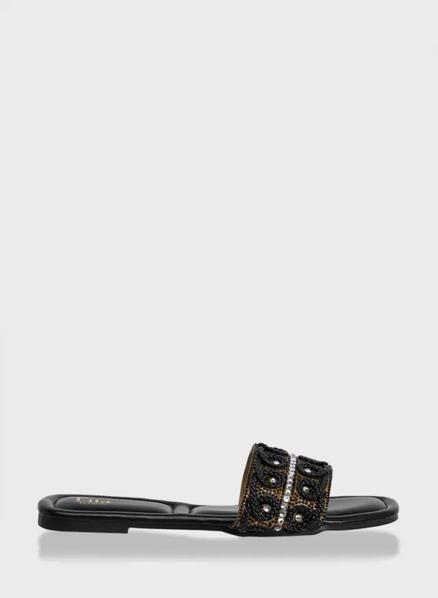 Women's Flat Sandals Black