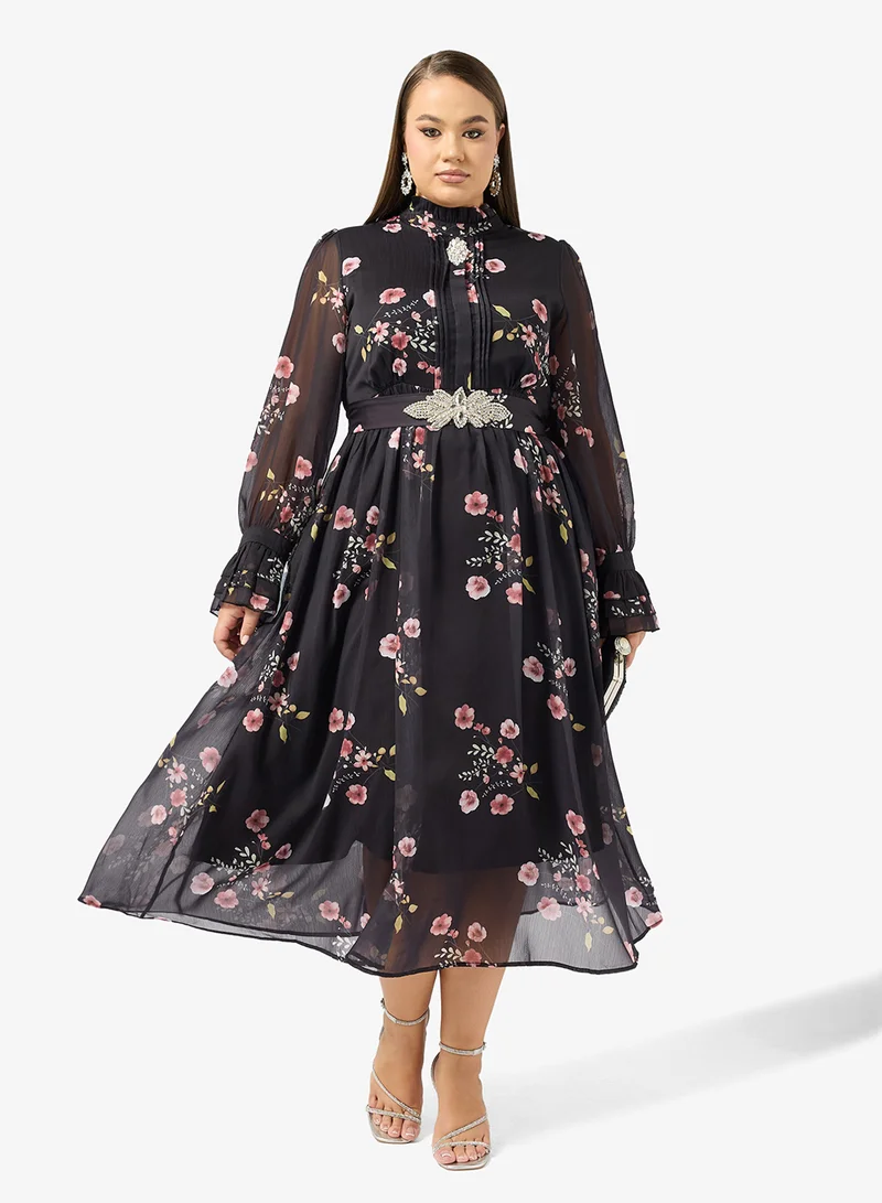 Plus Size Floral Dress