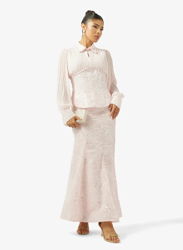 Shimmer Blouse & Skirt Set – image 5