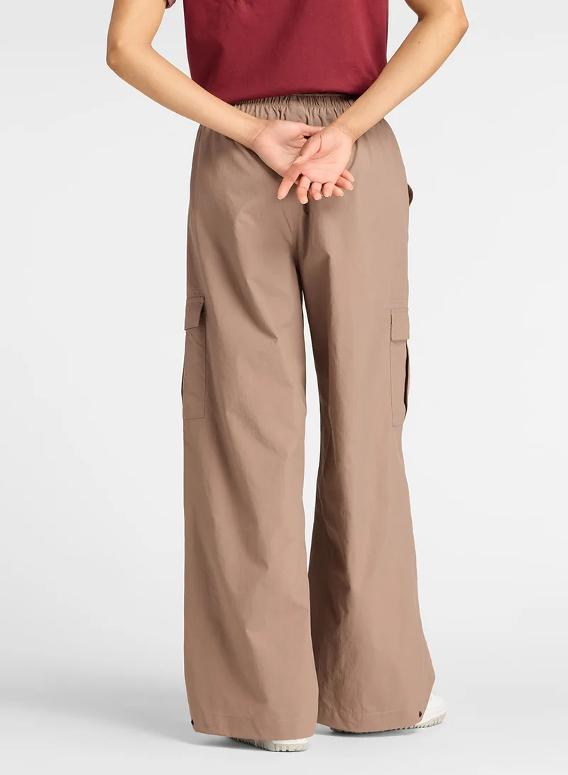Woven Cargo Pants - Taupe