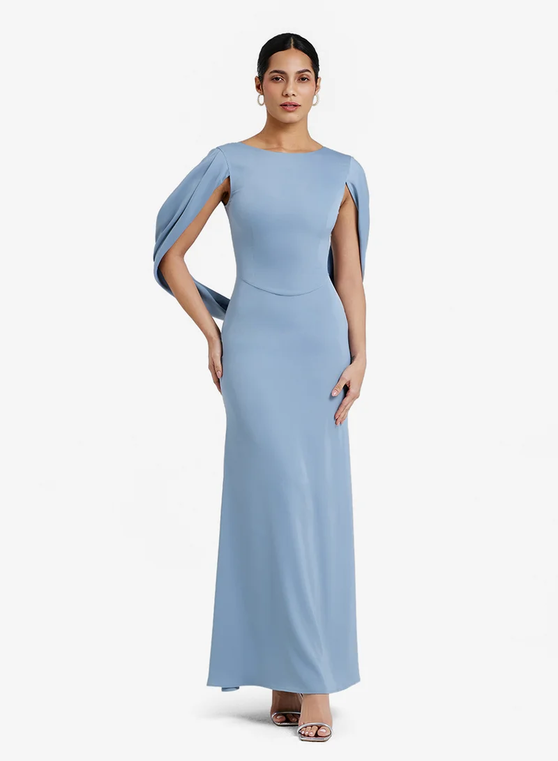 Bodycon Crew Neck Maxi Dress