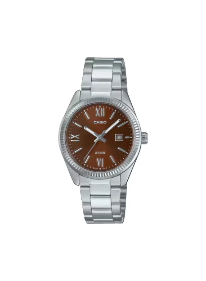 Women's LTP-1302DD-5AVDF Analog Watch Brown