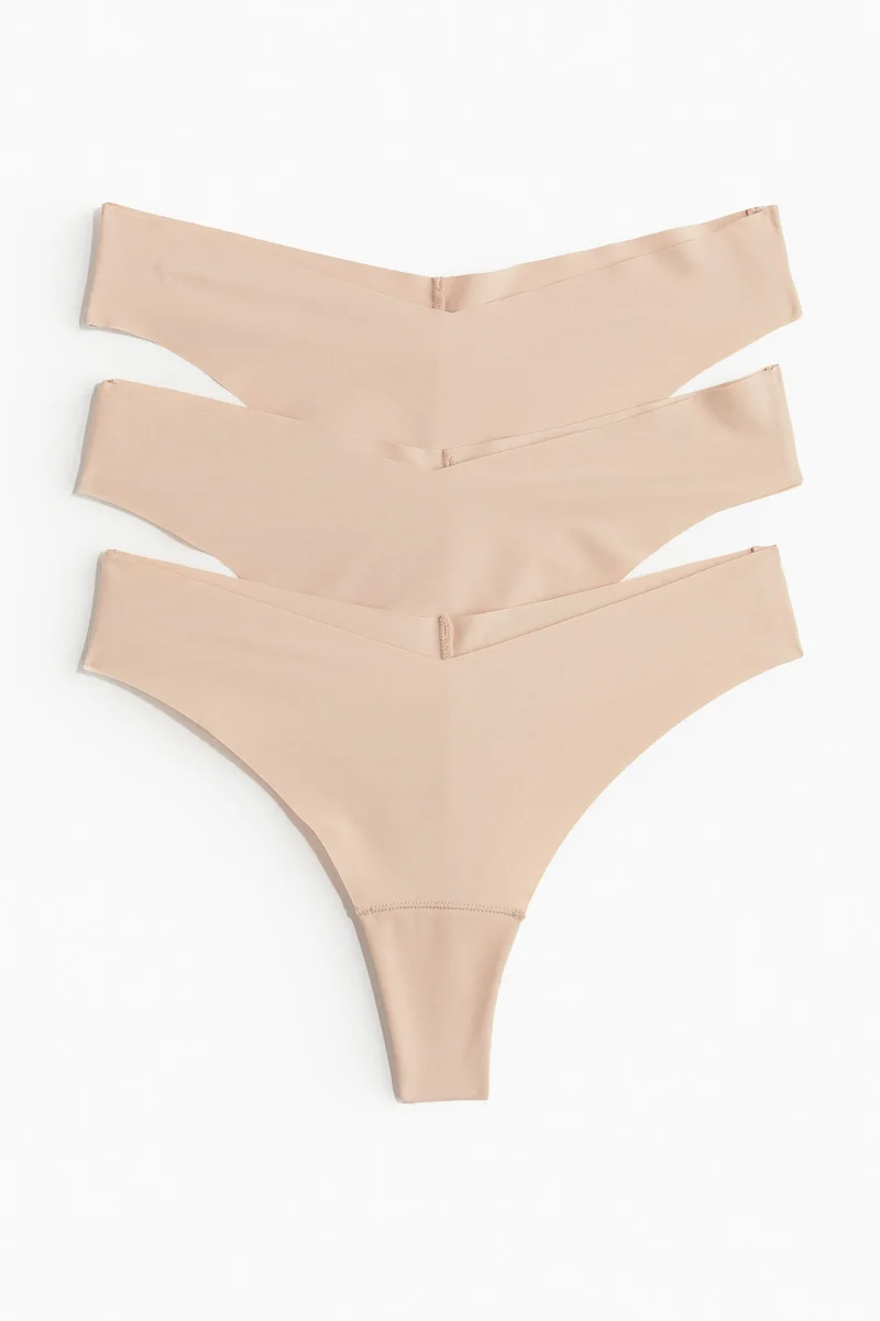 3-Pack High Leg Briefs