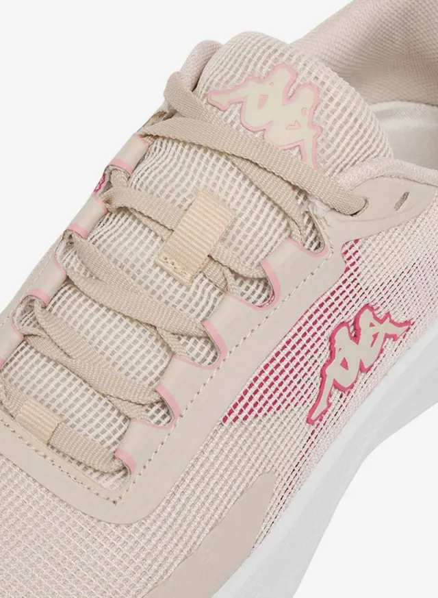 Kappa Women's Beige Logo Print Lace-Up Casual Shoes – image 4
