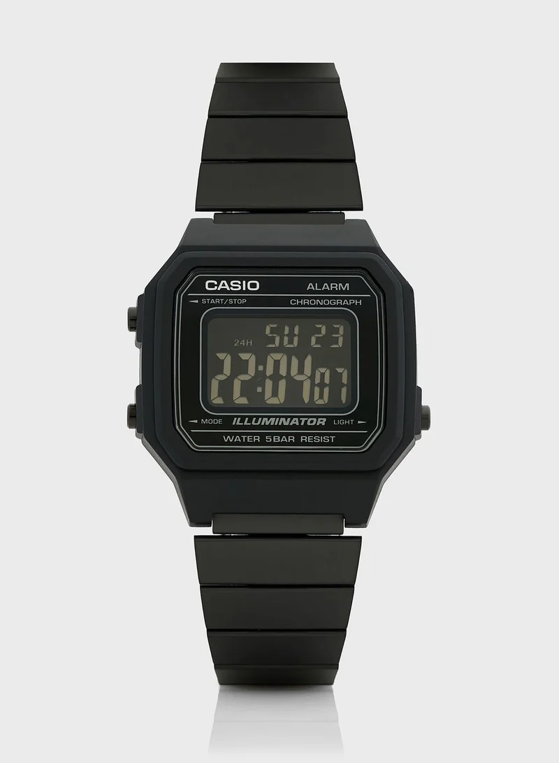 PU Strap Digital Watch Black