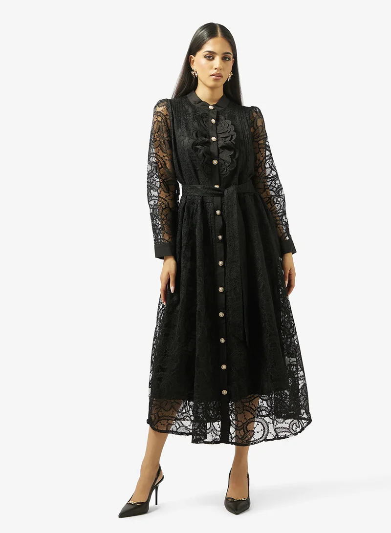 Women's Lace A-Line Dress