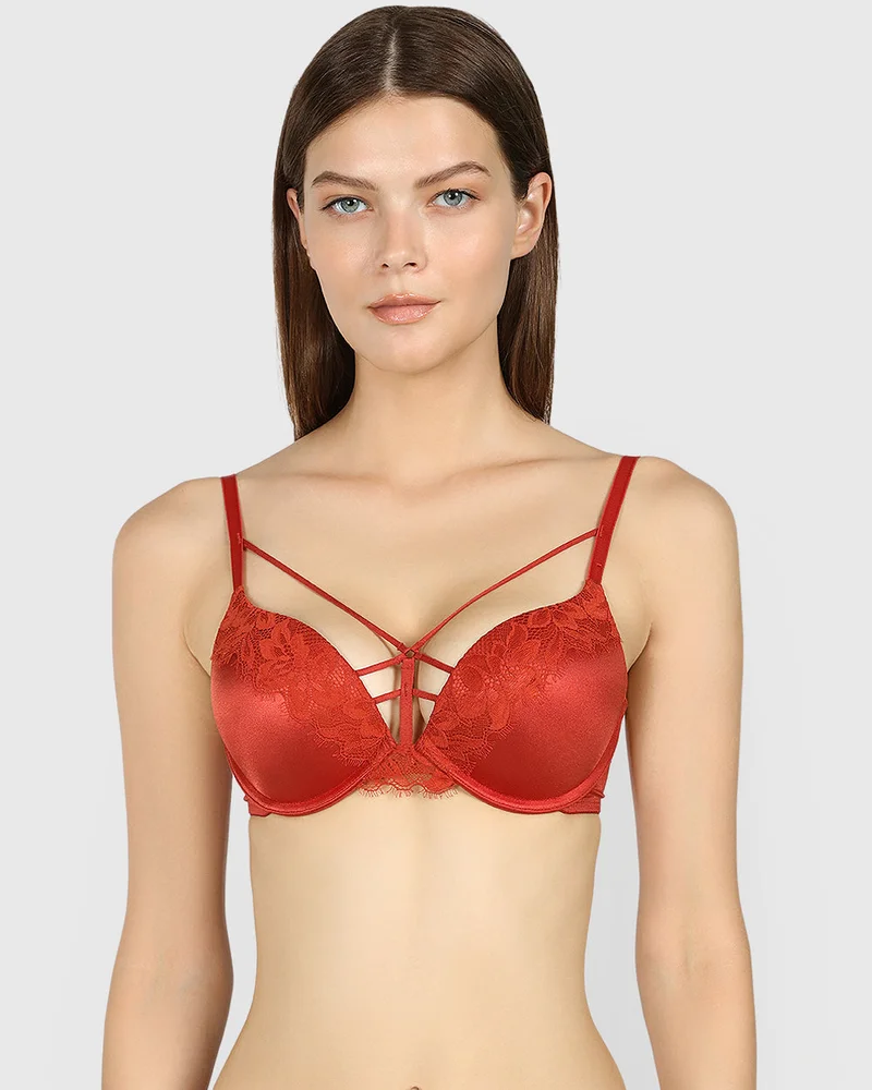 Isla & Evie Obvious Double Pushup Plunge Bra
