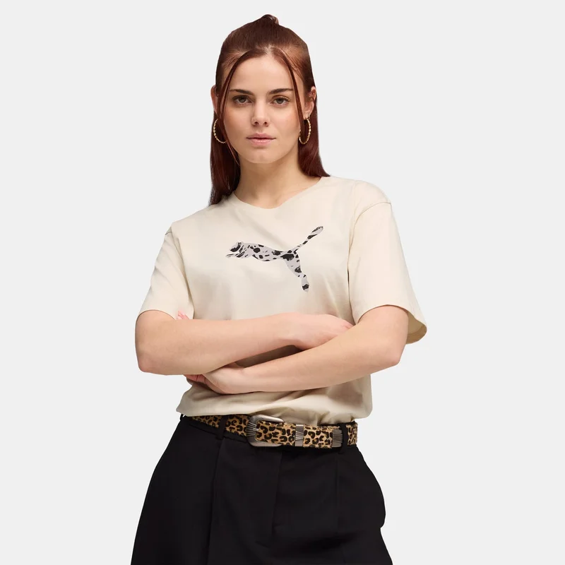 Women's Animal Graphic T-Shirt White