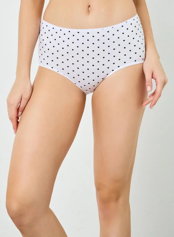 5-Pack Women's Cotton Full Briefs White