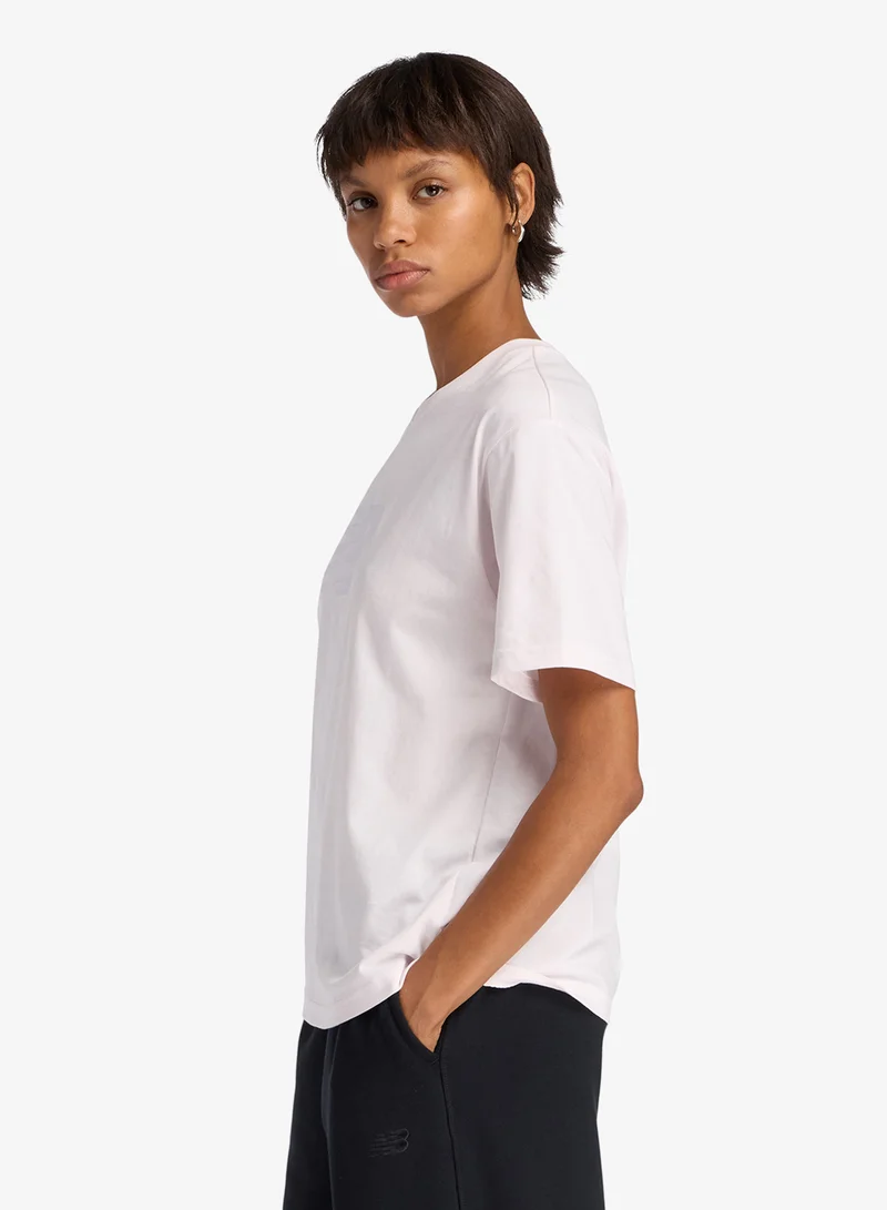 Relaxed Logo Jersey T-Shirt Pale Beige