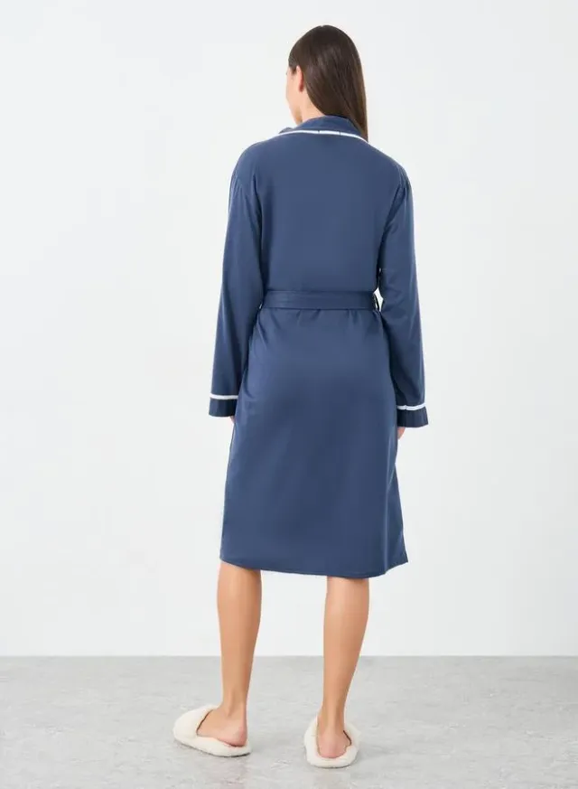 Styli Contrast Piping Robe – image 4