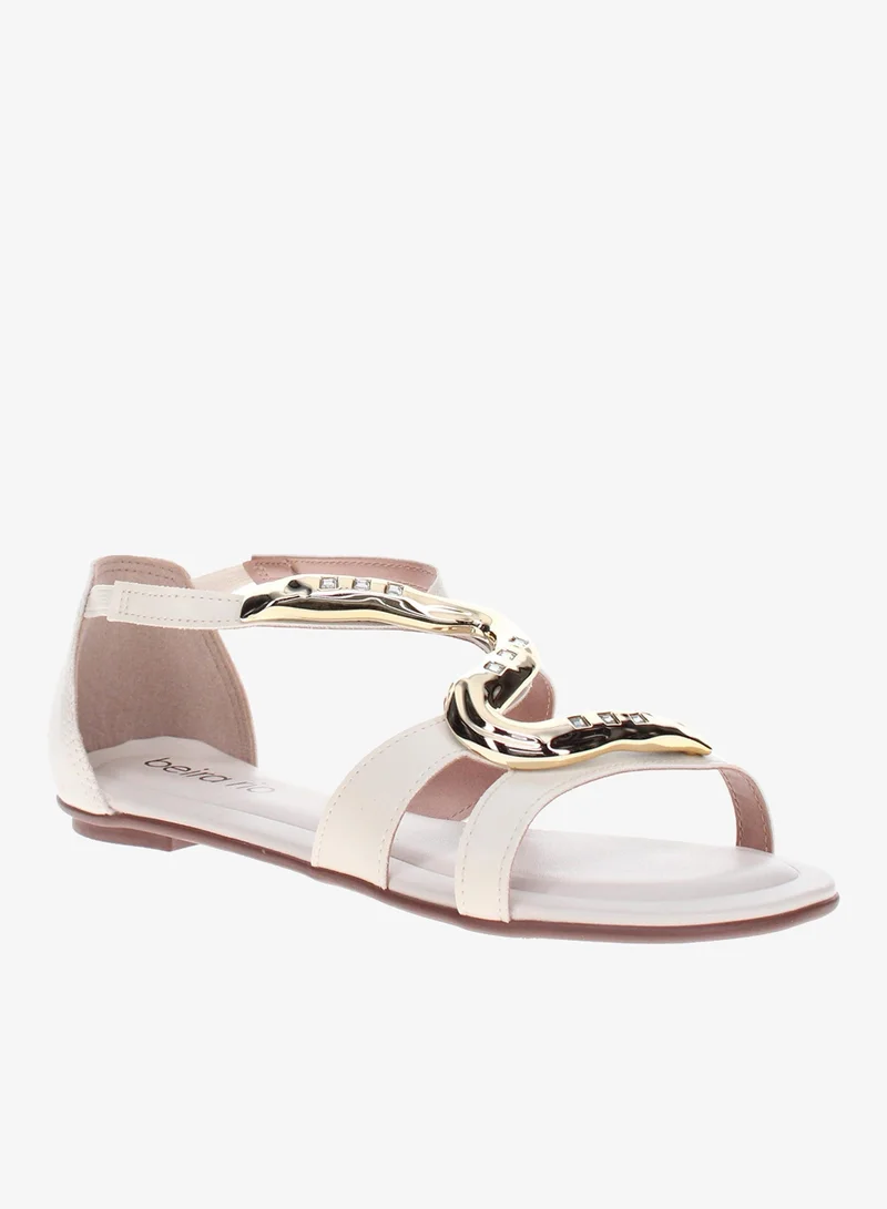 Beira Rio Women's Casual Slip-On Flats Beige