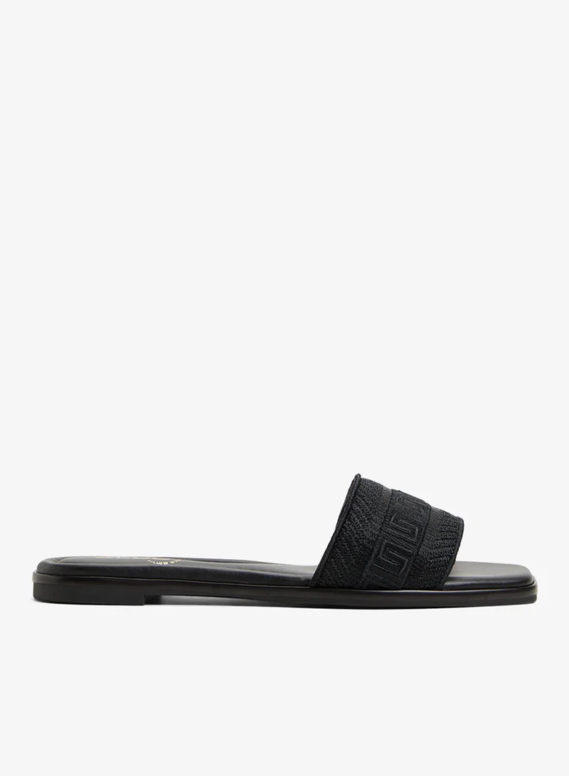 Oceania Flat Sandals Black