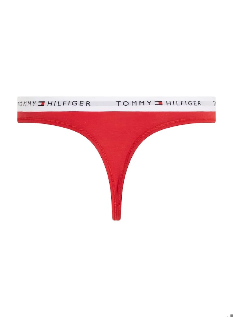 Icon Logo Waistband Thong Red