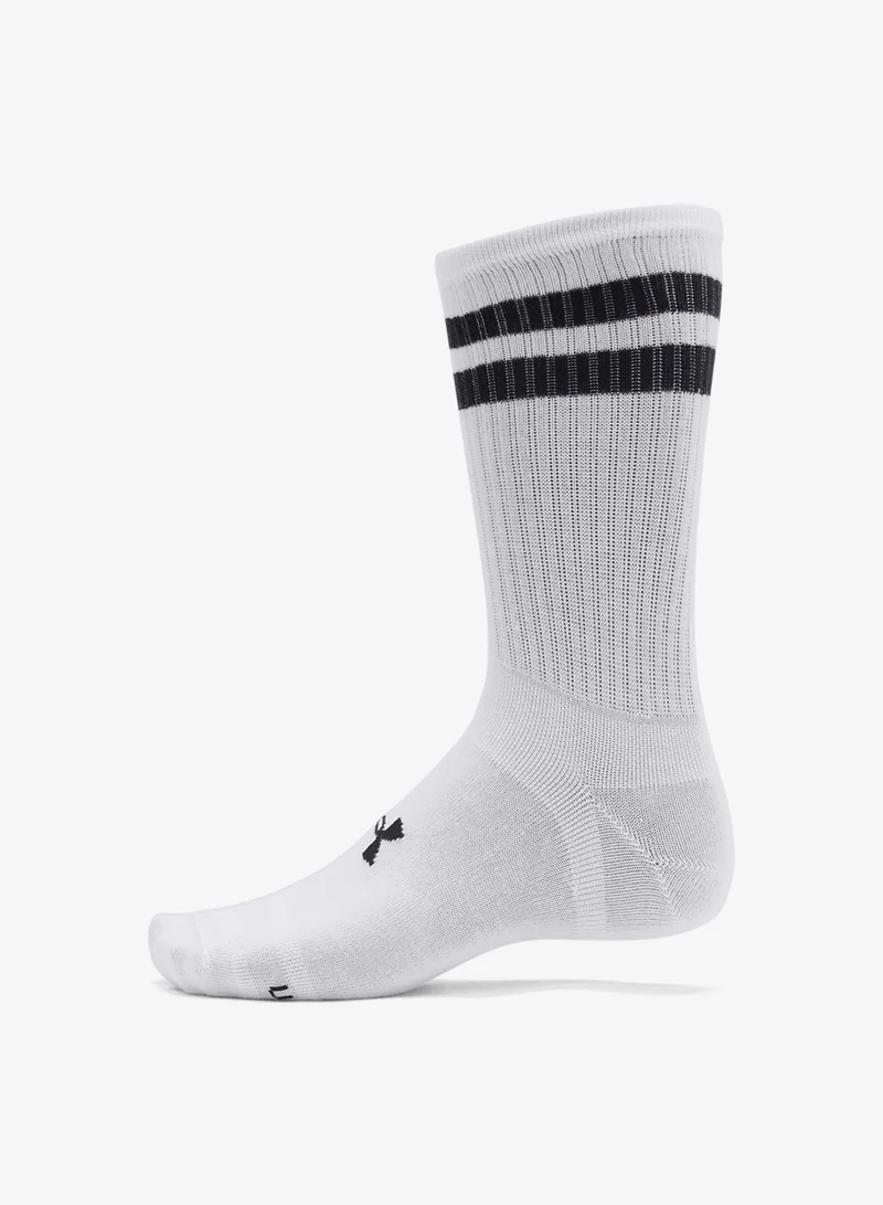 6-Pack Essential Crew Socks White