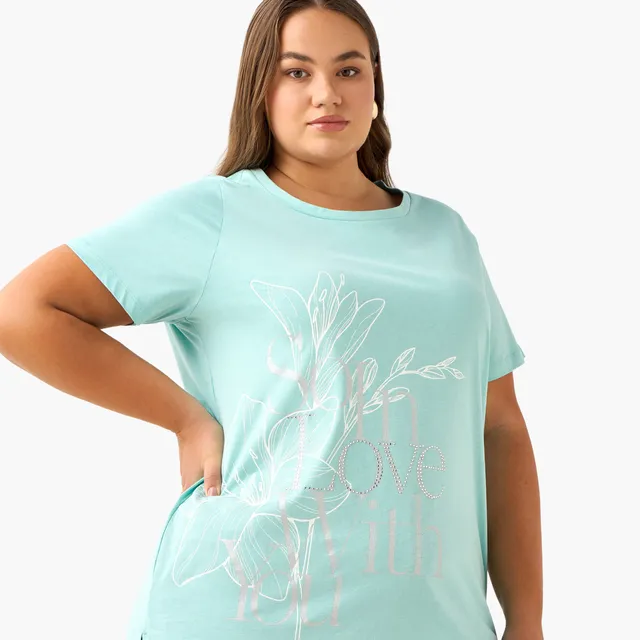 Ulla Popken Floral Relaxed T-Shirt – image 5