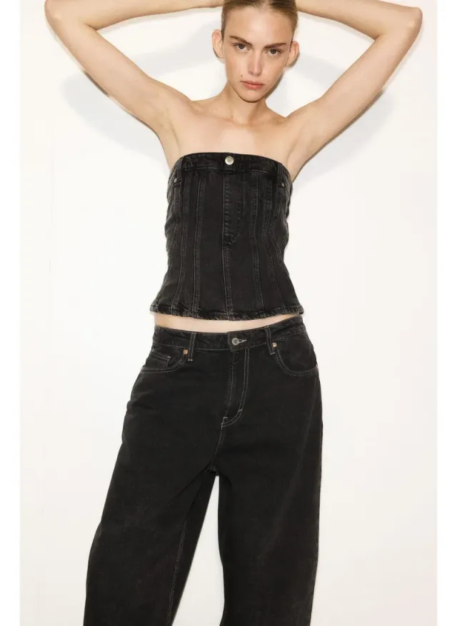 High-Waist Baggy Jeans