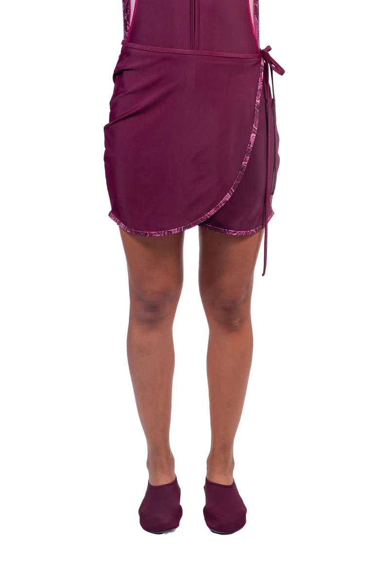 COEGA Swim Wrap Ladies SzS - Maroon Marble