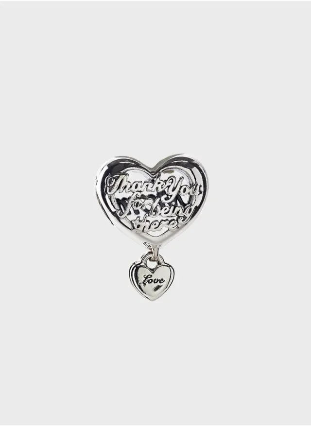 Sterling Silver Heart Charm with "Mum" Engraving for Pandora Bracelets – image 2