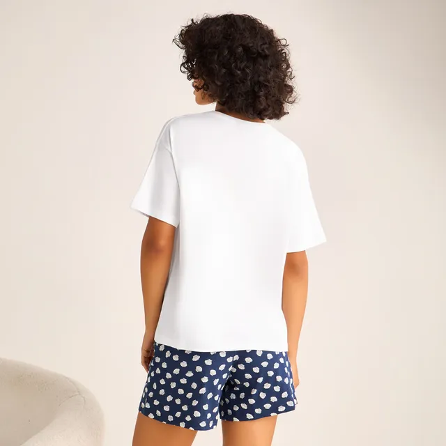 Pyjama Set Shell Print T-shirt & Shorts – image 3