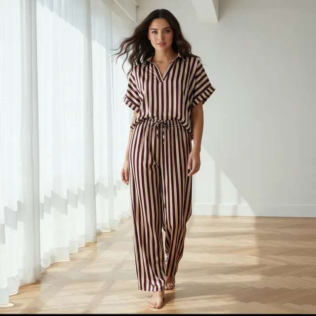 Wide Leg Pyjama Set