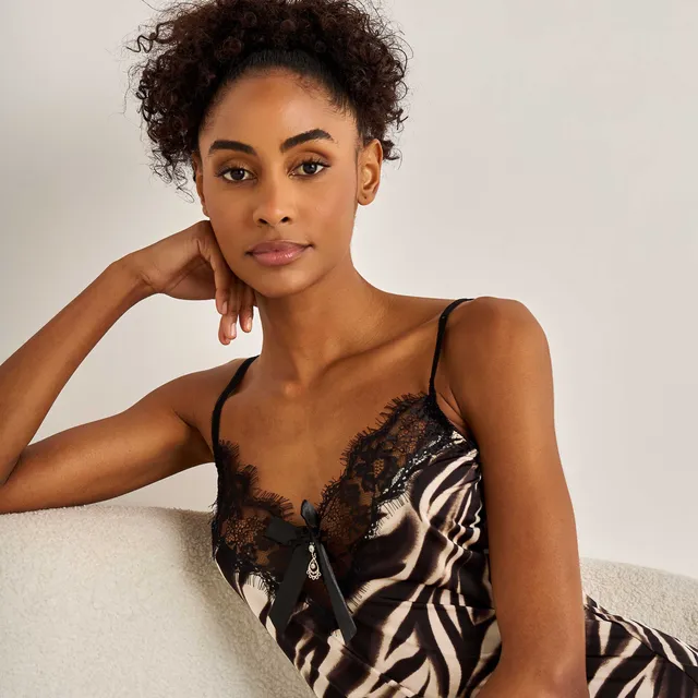 Sleeveless Animal Print Night Dress – image 6