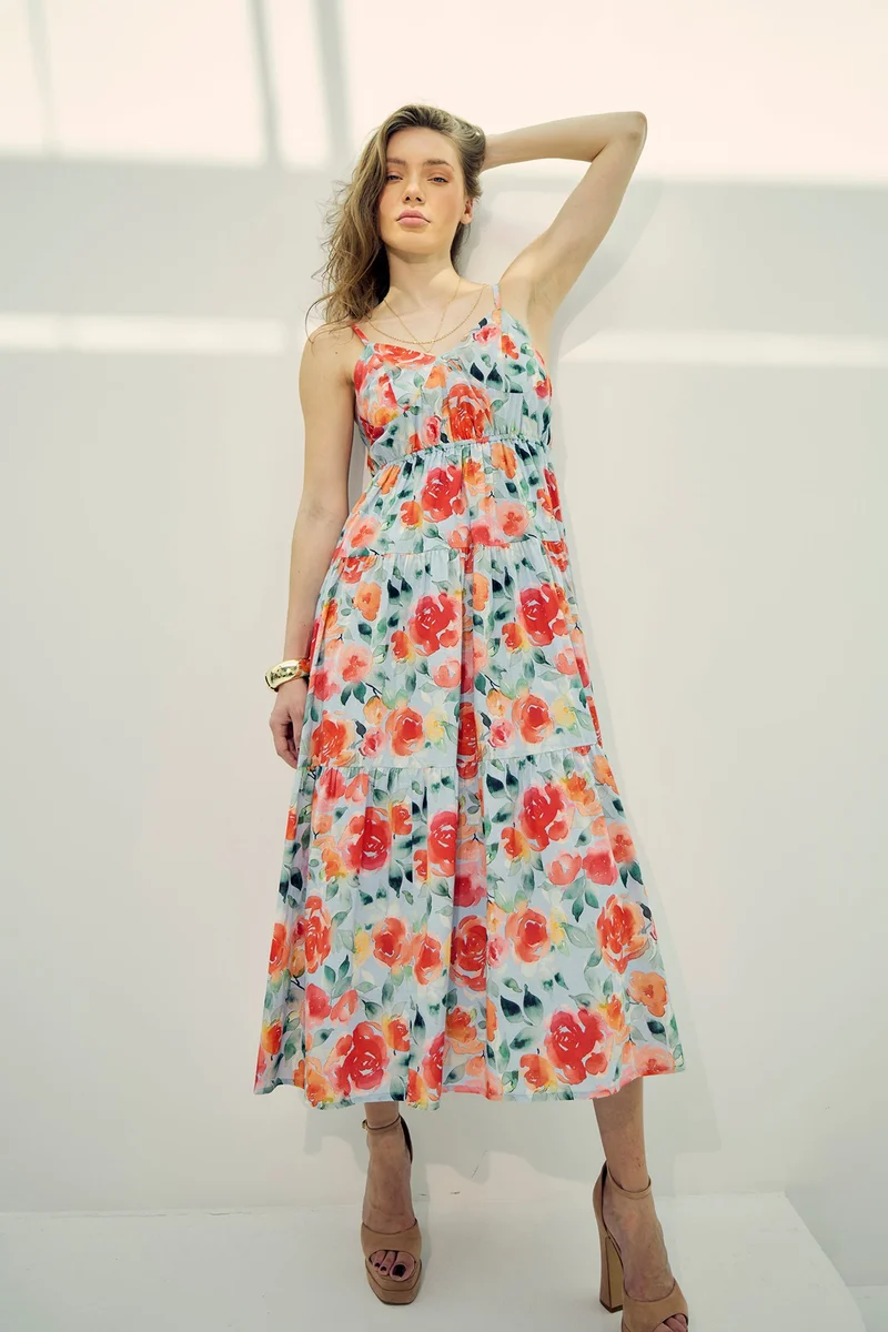 Floral Tiered Dress