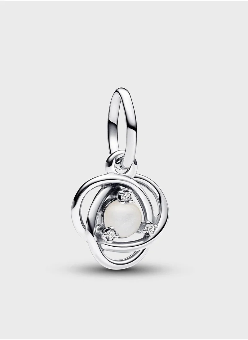 Eternity Circle Dangle Charm Red