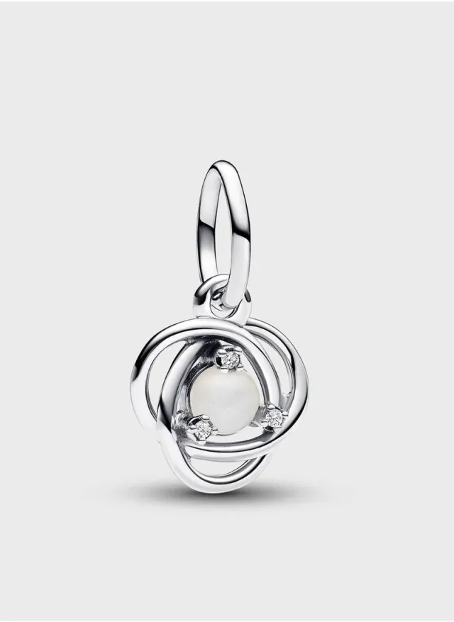 Eternity Circle Dangle Charm Red