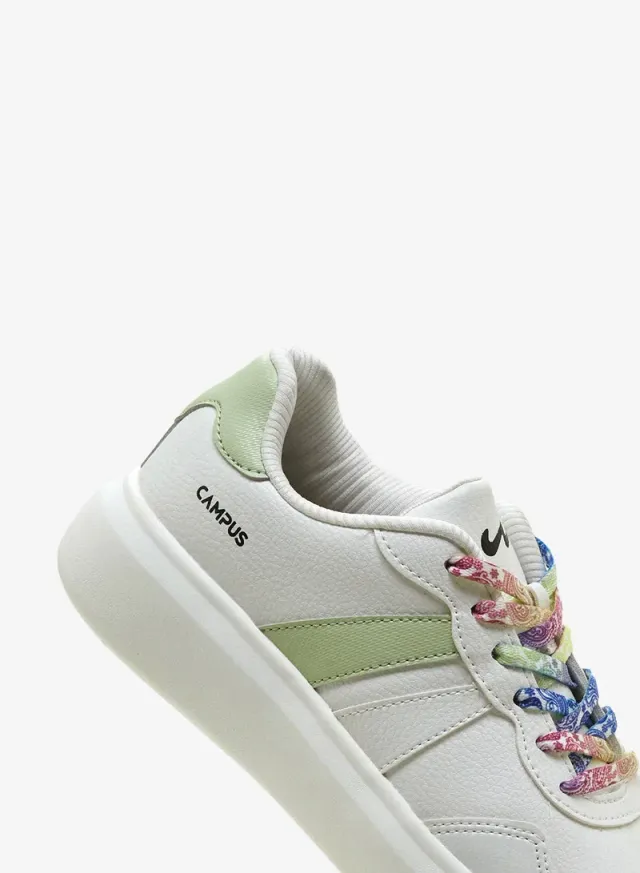 Women's Color-Block Low Top Sneakers White Blue – image 6
