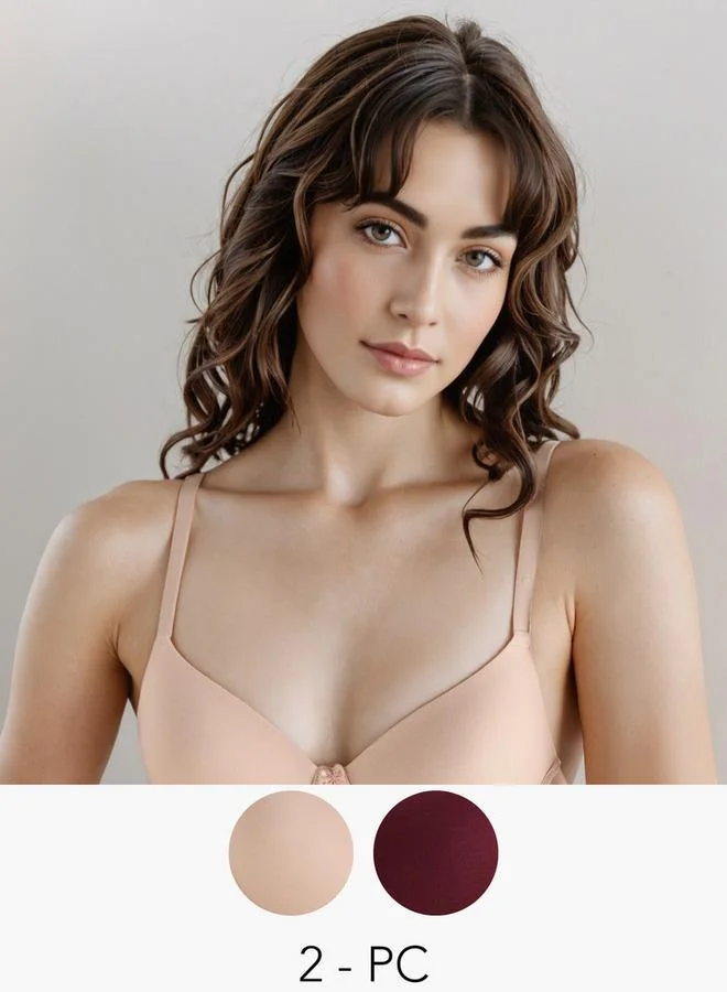 2-Pack Demi Bra Multicolour