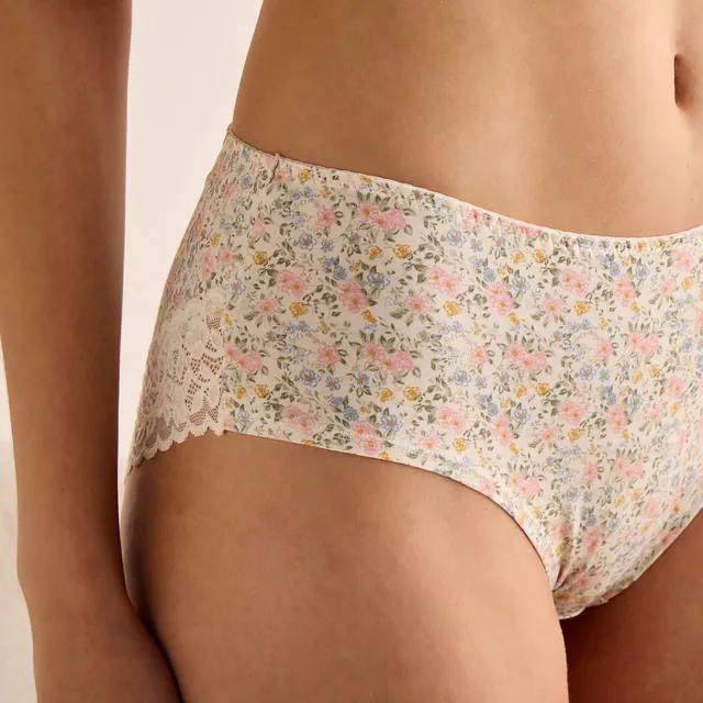 سروال داخلي كامل بطبعات زهور دانتيل – صورة 4